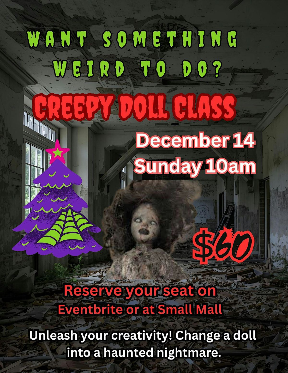 Creepy Doll Class, 14 December | Event in Grand Junction | AllEvents