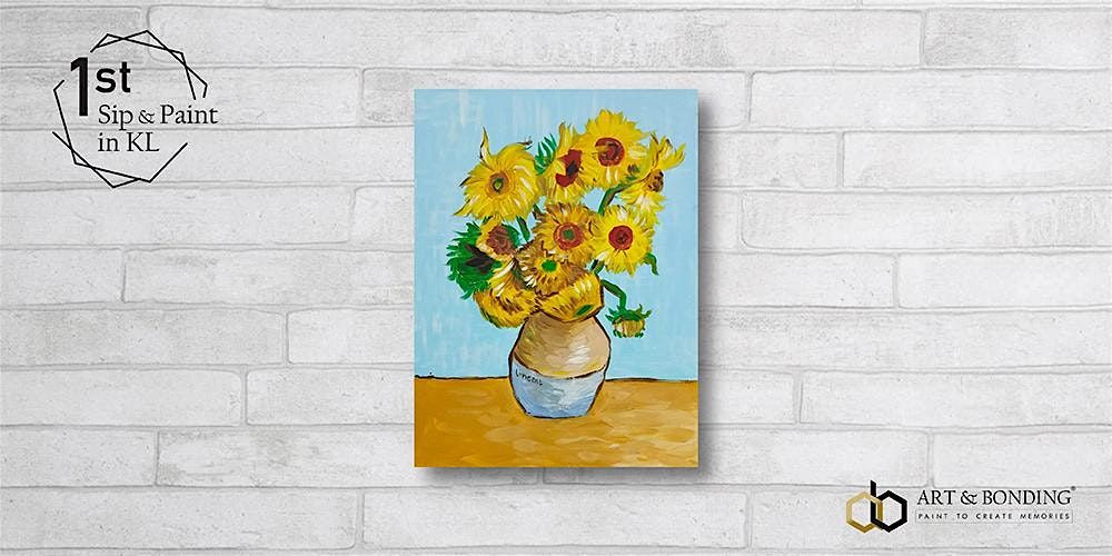 Sip & Paint Night Sunflowers by Vincent Van Gogh, Art & Bonding