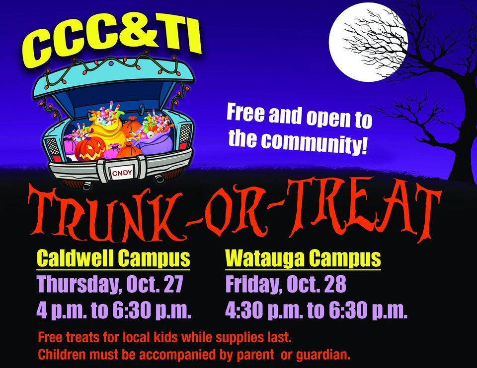 Watauga Campus Trunk or Treat 460 Community College Dr Boone NC watauga-campus-trunk-or-treat-460-community-college-dr-boone-nc