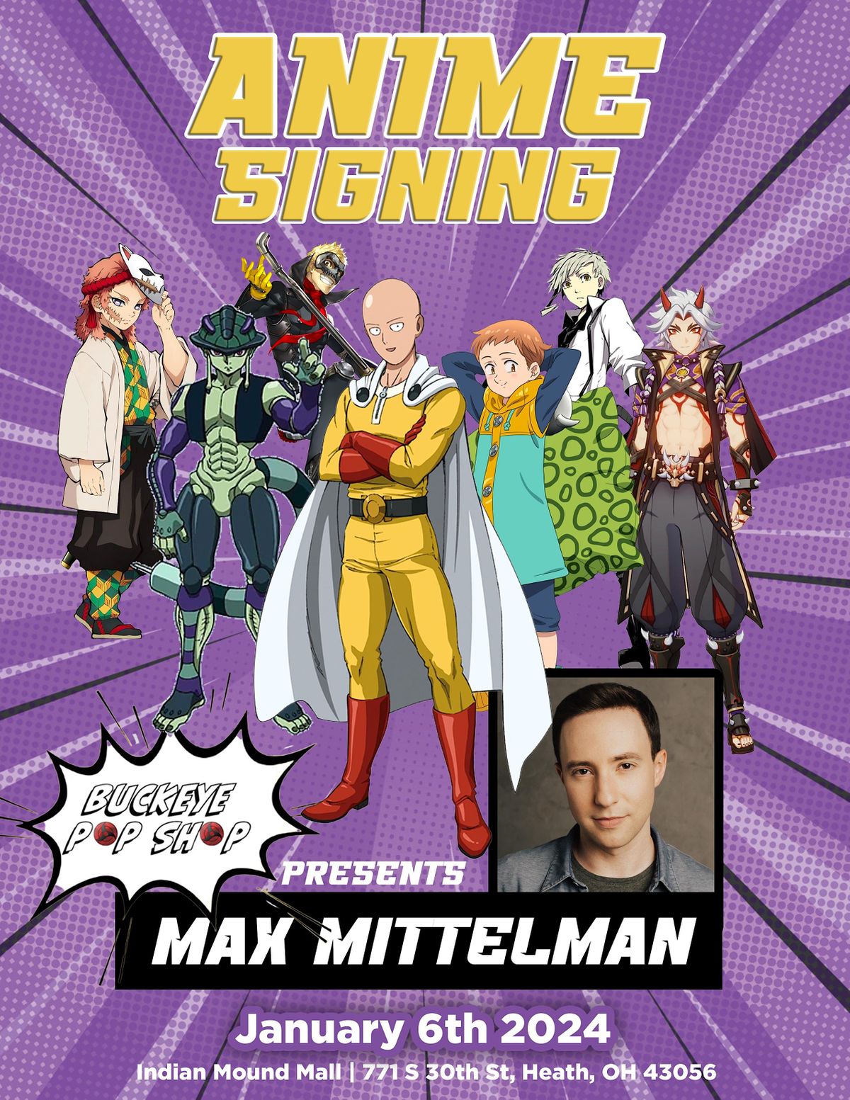 Max Mittelman at Buckeye Pop Shop, Buckeye Pop Shop, Heath, 6 January