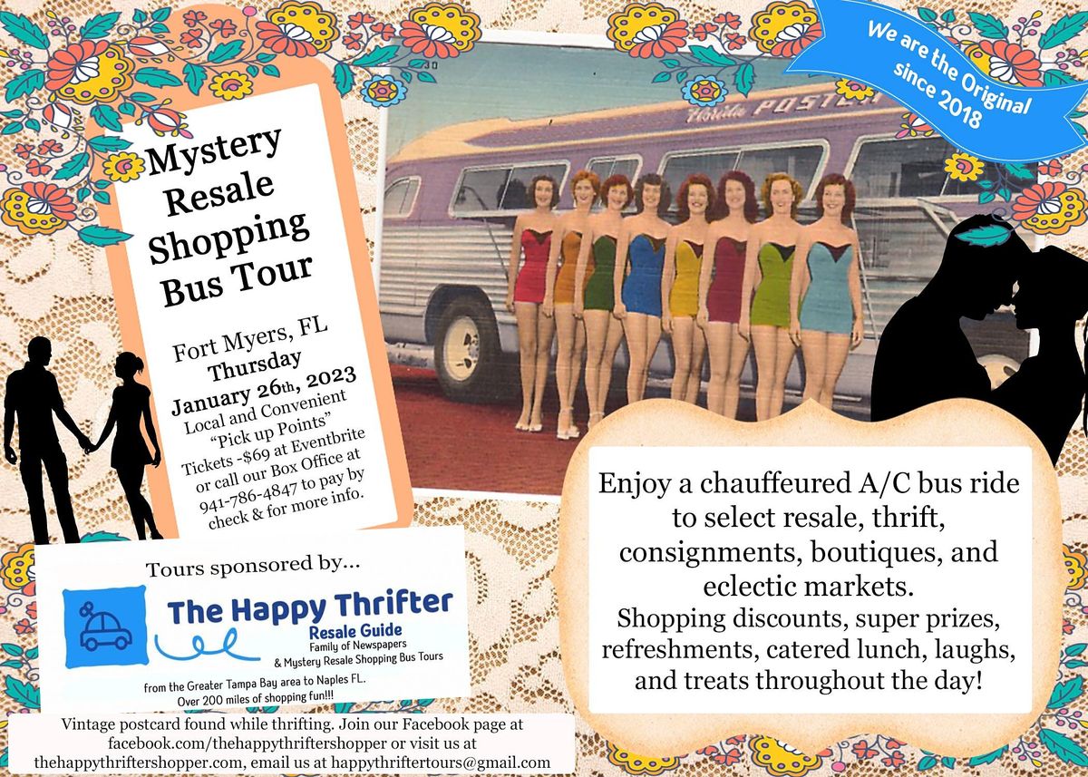 Mystery Resale Shopping Bus Tour Fort MyersApril 6th, 2025 Easter