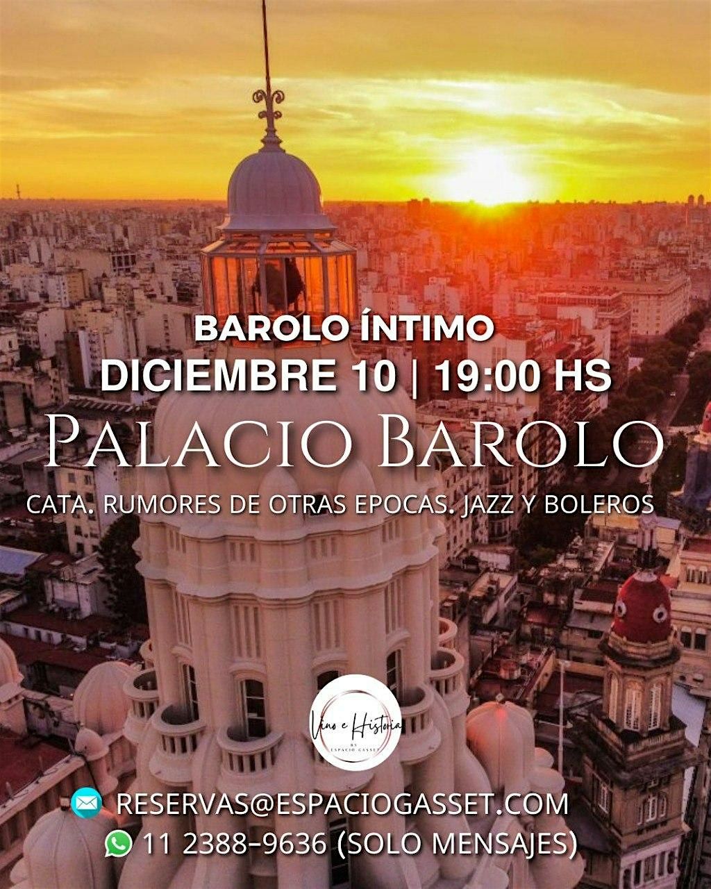 ESPECIAL BAROLO INTIMO:  CATA. RUMORES DE OTRAS ÉPOCAS. JAZZ Y BOLEROS, 10 December | Event in San Nicolás