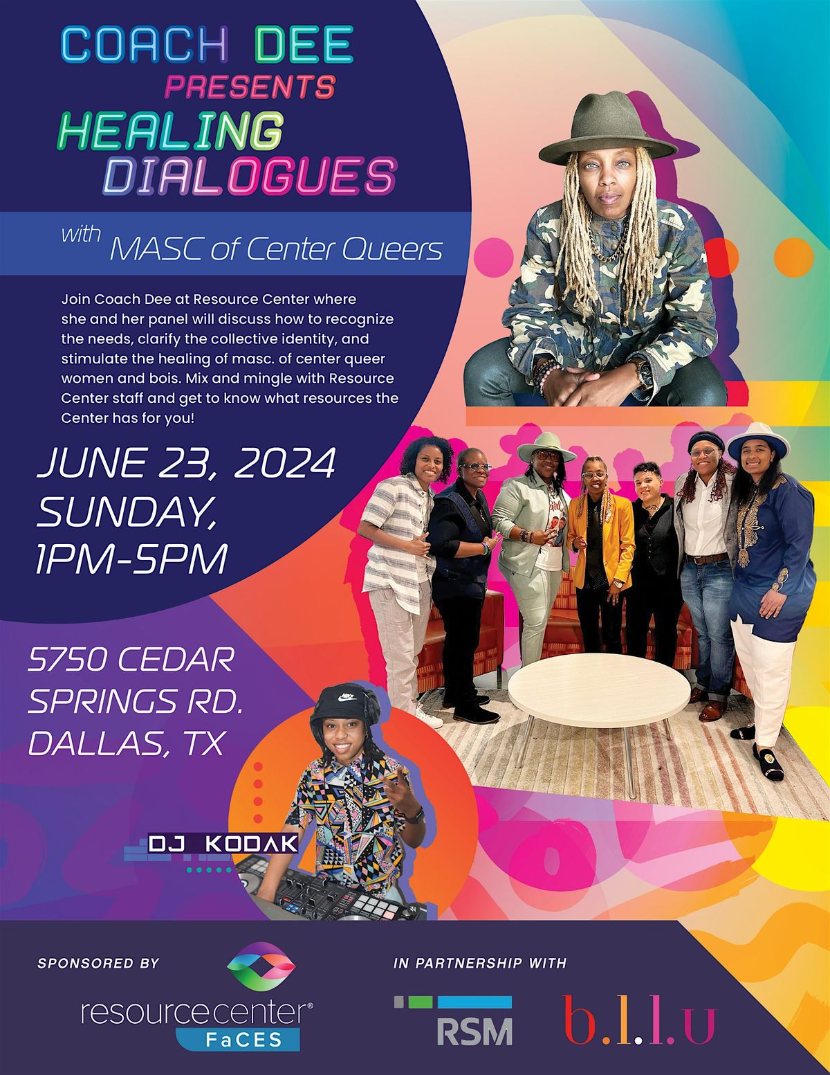 Coach Dee presents Healing Dialogues with Masc of Center Queers ...