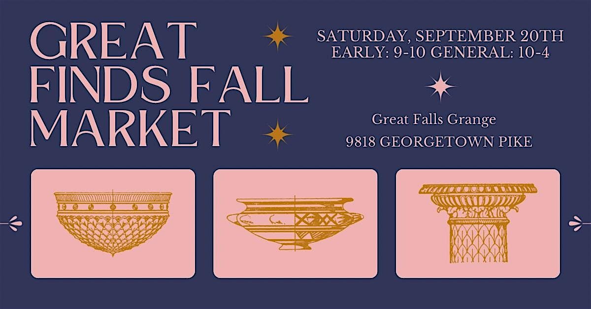 Great Finds Market - Early Bird Tickets!, 20 September | Event in Great Falls | AllEvents