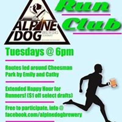Alpine Dog Brewery Tuesday Run Club