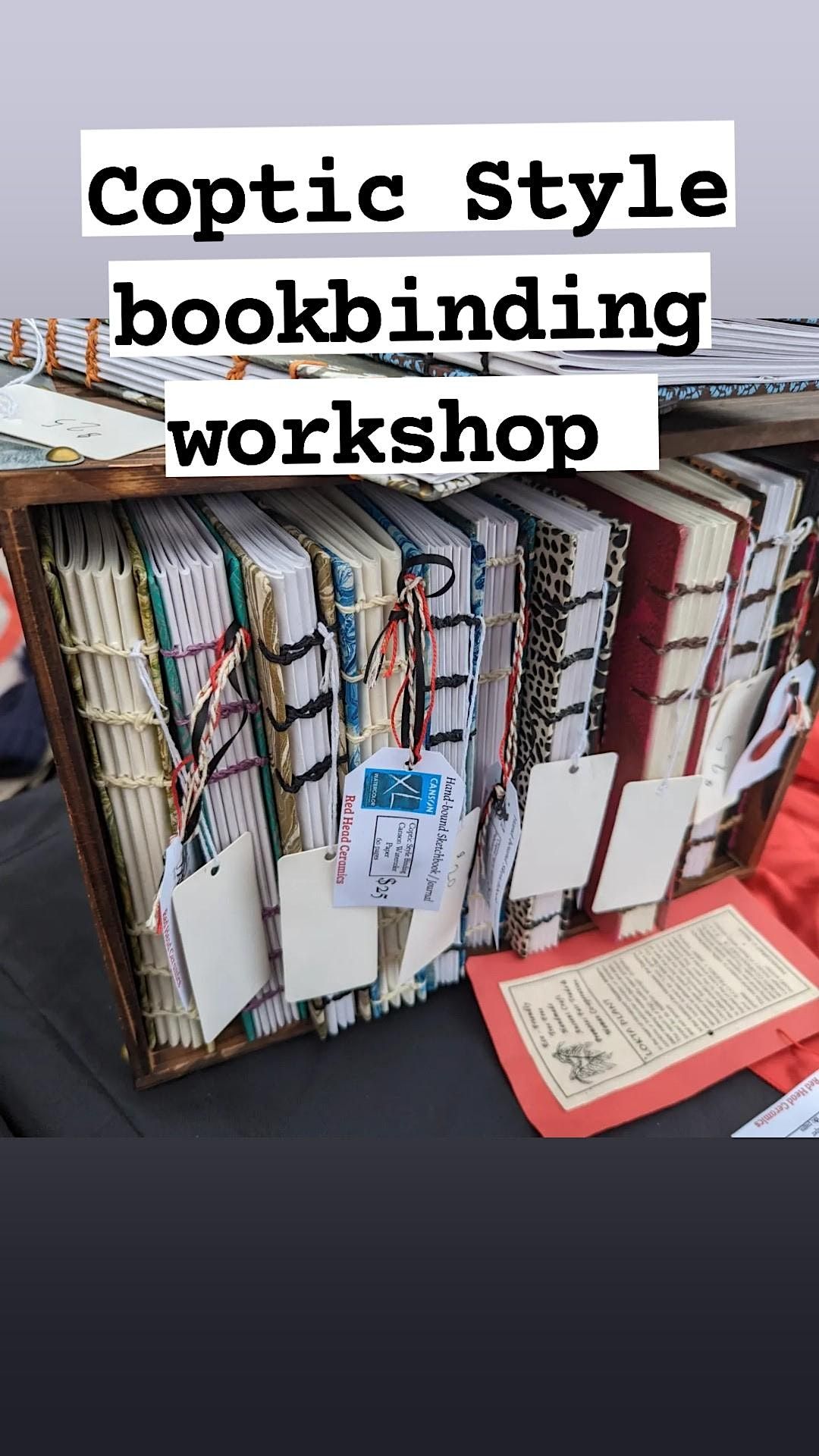 Coptic Style Bookbinding The Bristol Bazaar, Race Street