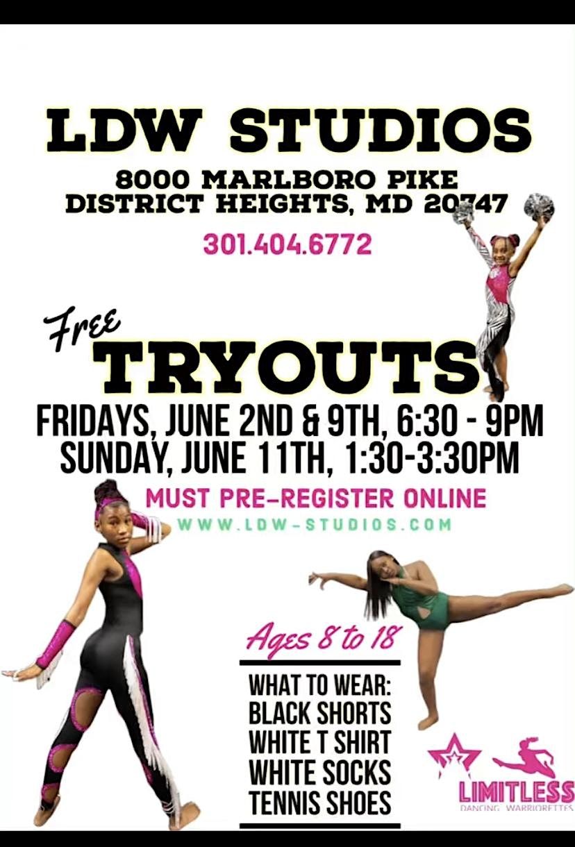 Majorette Dance Team Auditions & Open Enrollment, LDW Studios