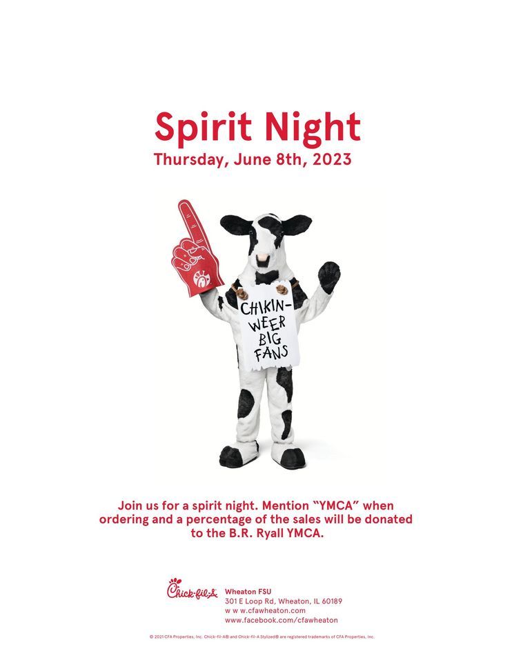 B R Ryall YMCA Spirit Night 301 E Loop Rd Wheaton IL 60189 2193 b-r-ryall-ymca-spirit-night-301-e-loop-rd-wheaton-il-60189-2193