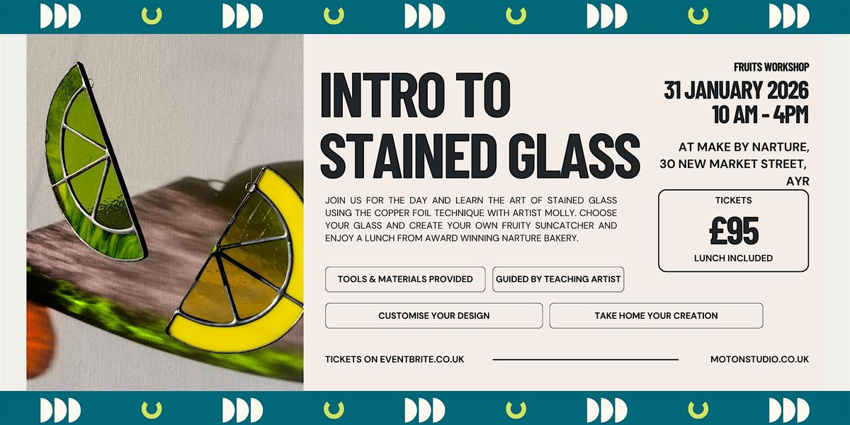 Intro to Stained Glass: Fruits Workshop