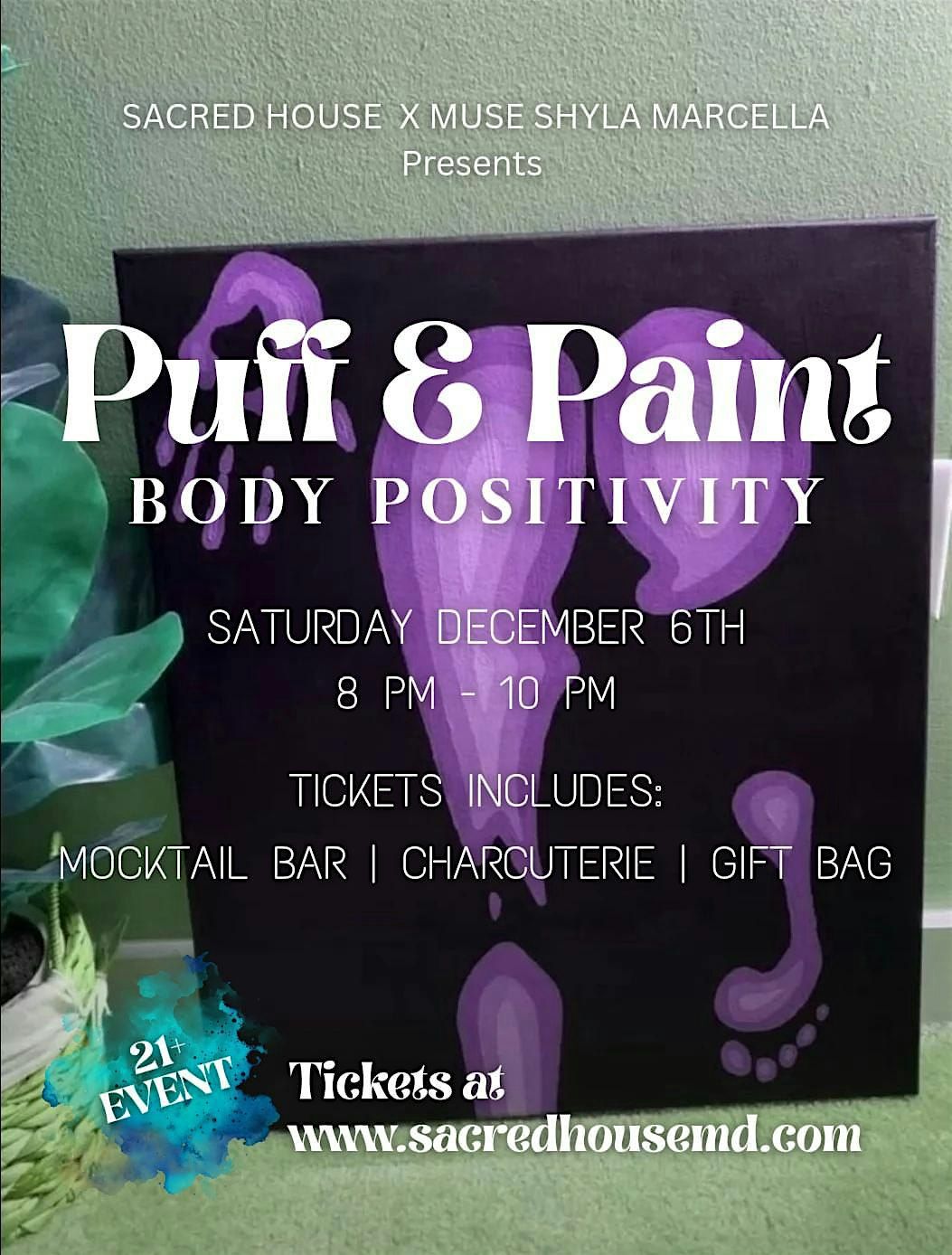 Puff and Paint: Body Positivity, 6 December | Event in Baltimore | AllEvents