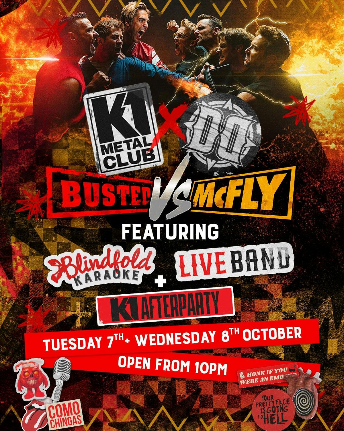 MCFLY v BUSTED - AFTER PARTY, 7 October | Event in Liverpool | AllEvents