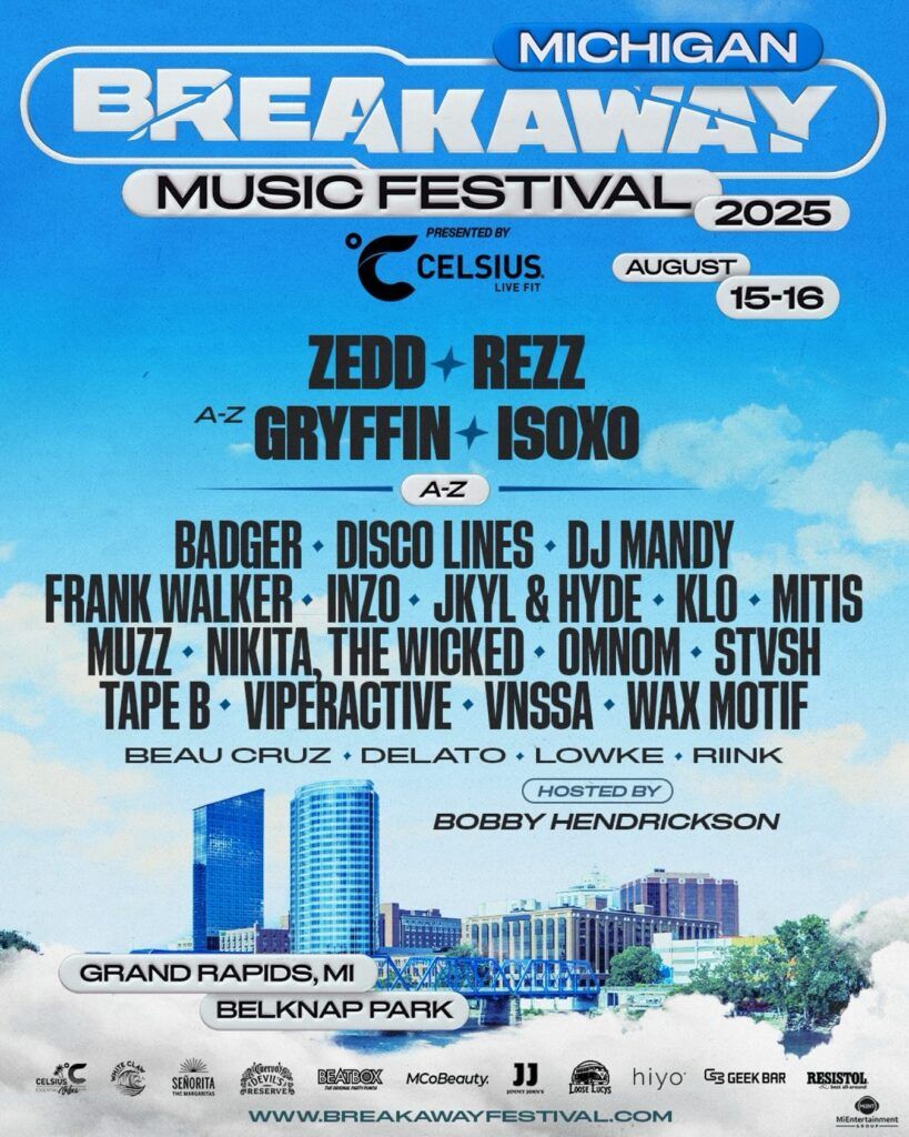 Breakaway Music Festival: Rezz  Isoxo  Badger & Tape B - Saturday, 15 August | Event in Grand Rapids | AllEvents