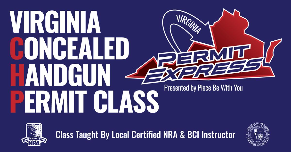 Virginia Concealed Carry Class, The Sanctuary, Colonial Heights, August Virginia Concealed Carry Class, The Sanctuary, Colonial Heights, August