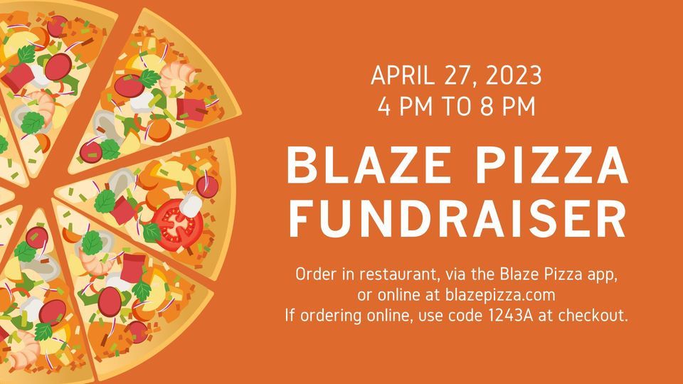 Blaze Pizza Fundraiser, Blaze Pizza (Fargo), April 27