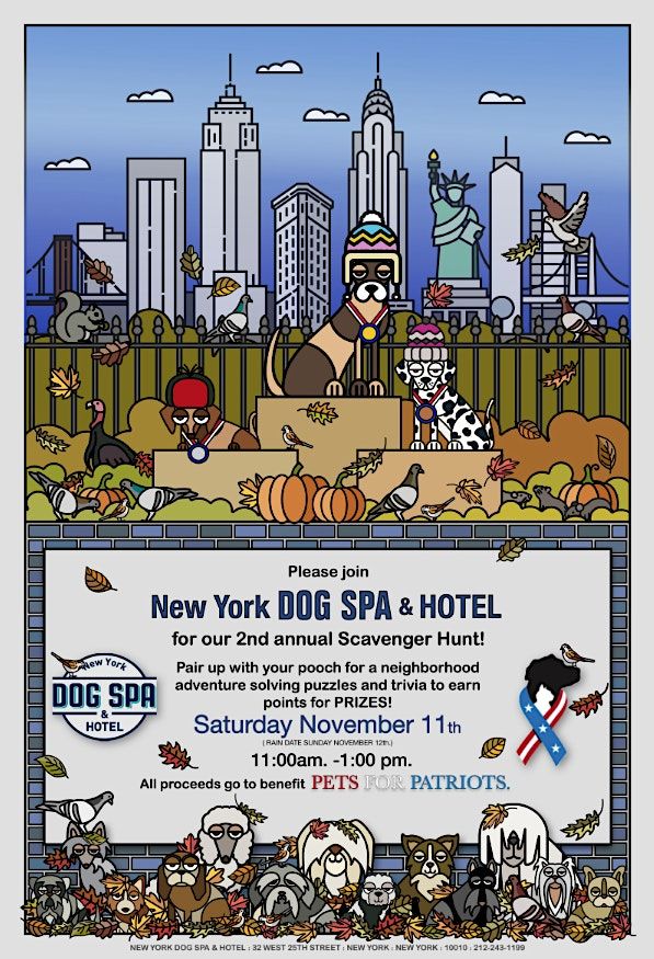 2nd Annual New York Dog Spa & Hotel Scavenger HUnt, 32 W 25th St, New