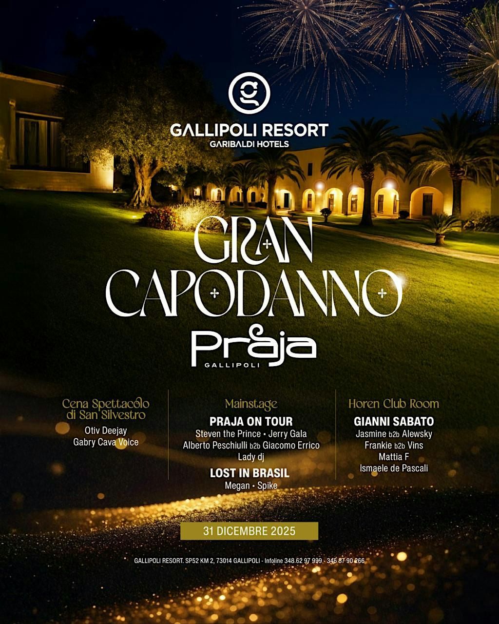 CAPODANNO 2026 Praja Gallipoli ***Gallipoli Resort, 31 December | Event in Gallipoli | AllEvents