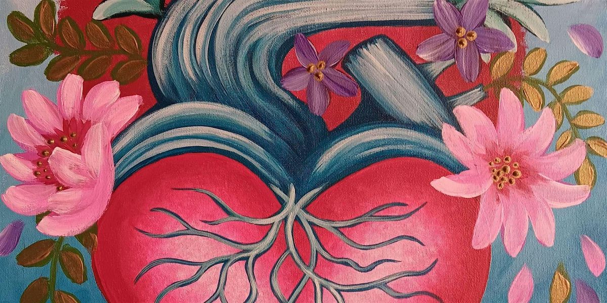 Romantic Heart Paint and Sip by Classpop!™, Pinot's Palette Norman