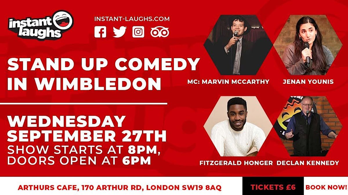 Stand up comedy in Wimbledon park, Arthur's Cafe and Coffee Shop