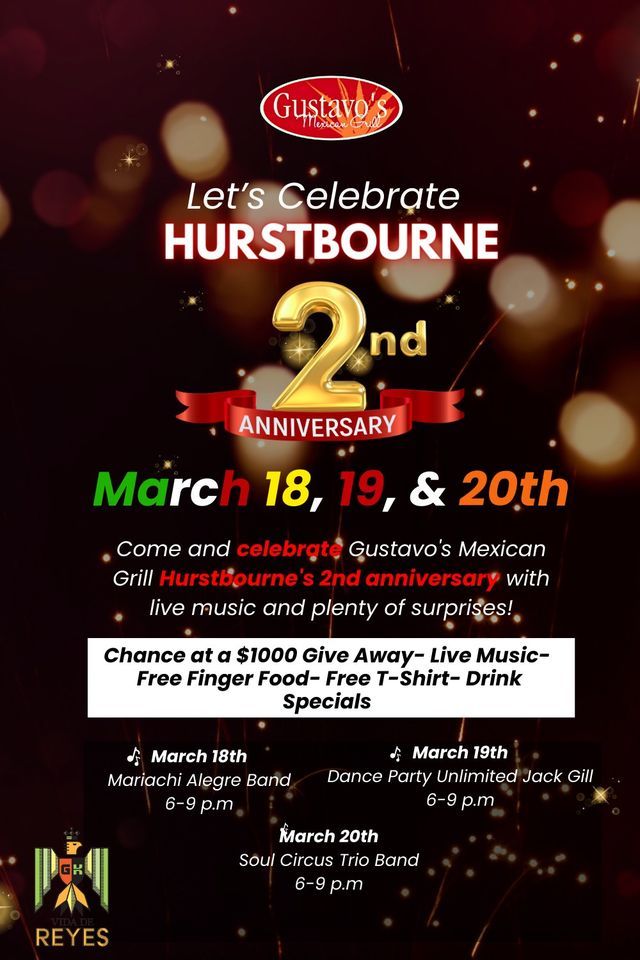 Gustavo´s Mexican Grill Hurstbourne 2nd annniversary , 401 S