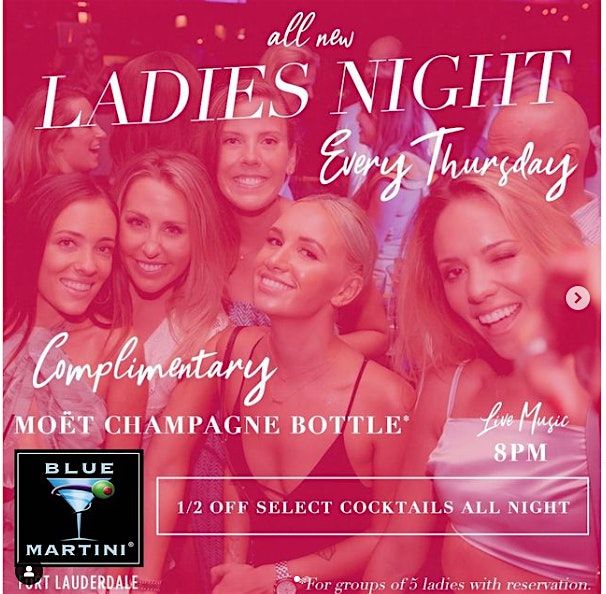 Ladies Night Every Thursday -Live Music Blue Martini Fort Lauderdale | Event in Fort Lauderdale | AllEvents