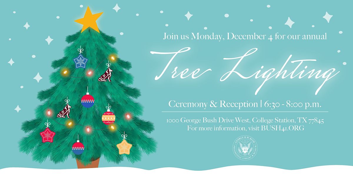 Christmas Tree Lighting at the Bush Presidential Library