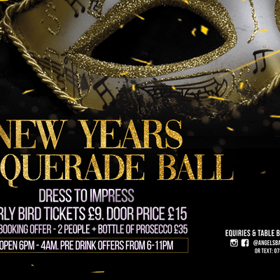 New Years Masquerade Party at Angels