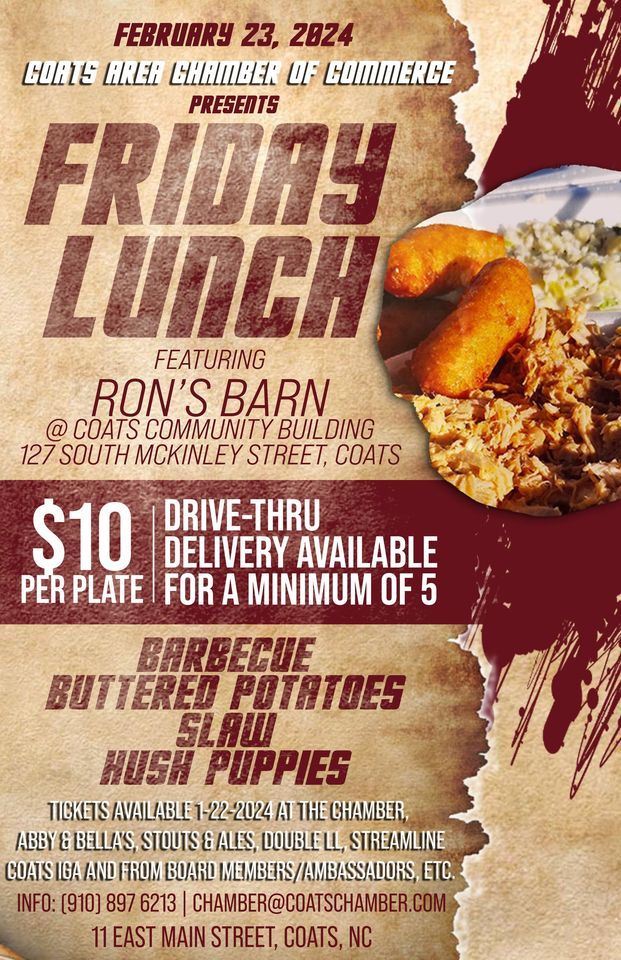 CACCFriday Lunch featuring Rons Barbecue, Coats Community Building, 23