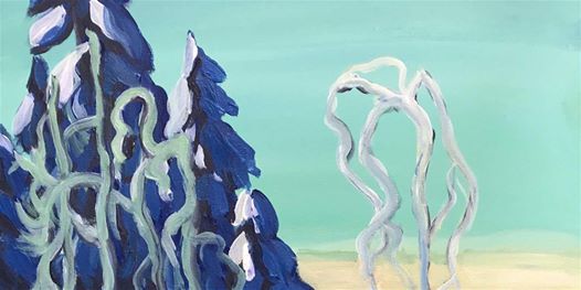 A Clear Winter By Arthur Lismer Paint Sip Night Art Painting