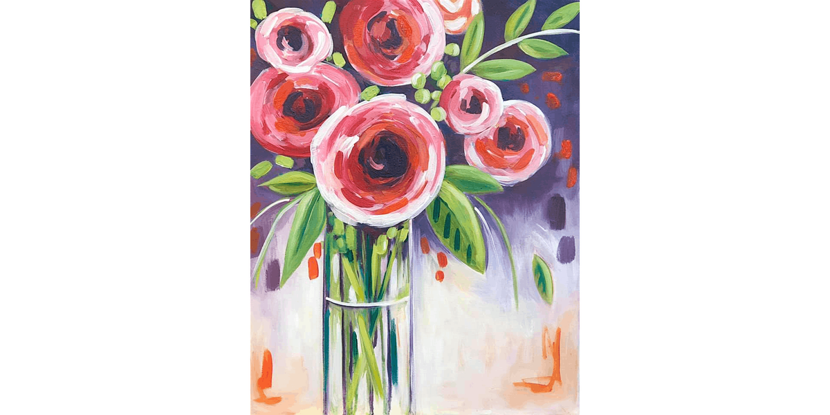 Freshly Picked Roses - Paint and Sip in Tyler | Classpop!TM