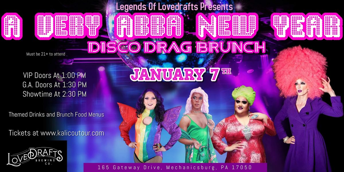 A Very Abba New Year Disco Drag Brunch, Lovedraft's Brewing Company