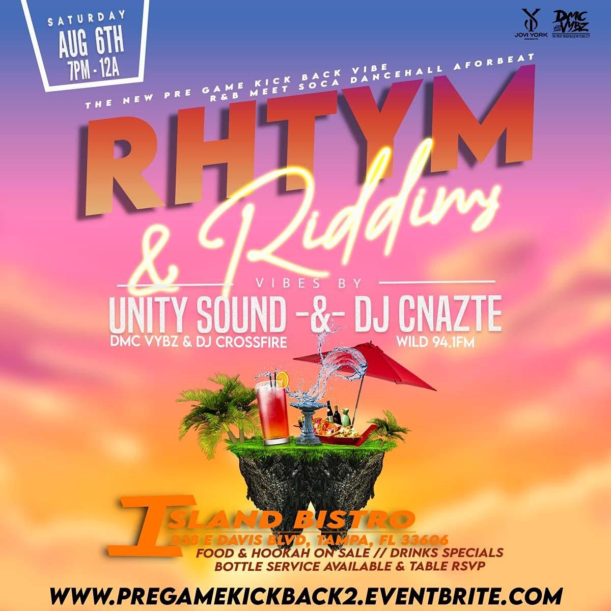 RHYTHM & RIDDIM Sunset Party, Island Bistro & Bar, Tampa, 6 August 2022