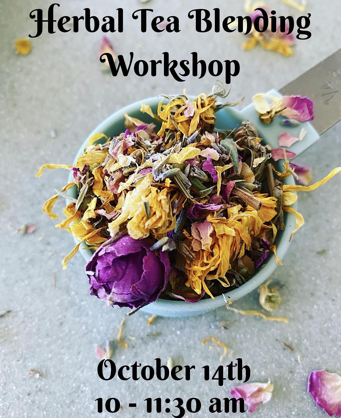 Herbal Tea Blending RASA juice shop, Annapolis, October 14