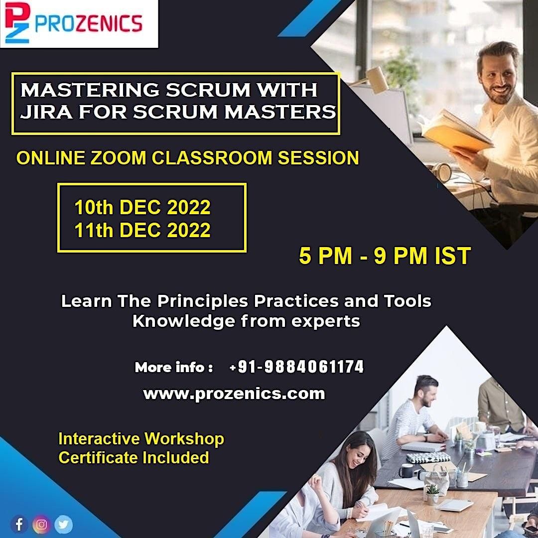 Mastering Scrum with Jira for Scrum Masters Online Dec 2022, December
