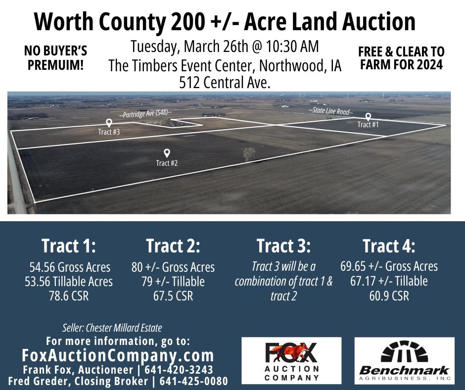 200 Acre Worth County Land Auction, The Timbers Northwood's Event