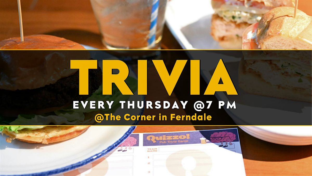 Weekly Trivia at The Corner | Event in Ferndale | AllEvents