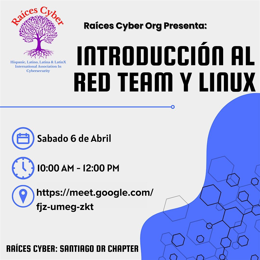Introducción al Red Team y Linux, April 6 2024 | Online Event | AllEvents