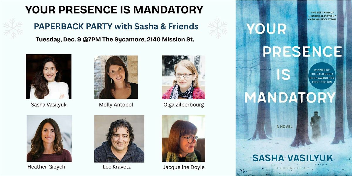 Your Presence Is Mandatory Paperback Party, 9 December | Event in San Francisco | AllEvents