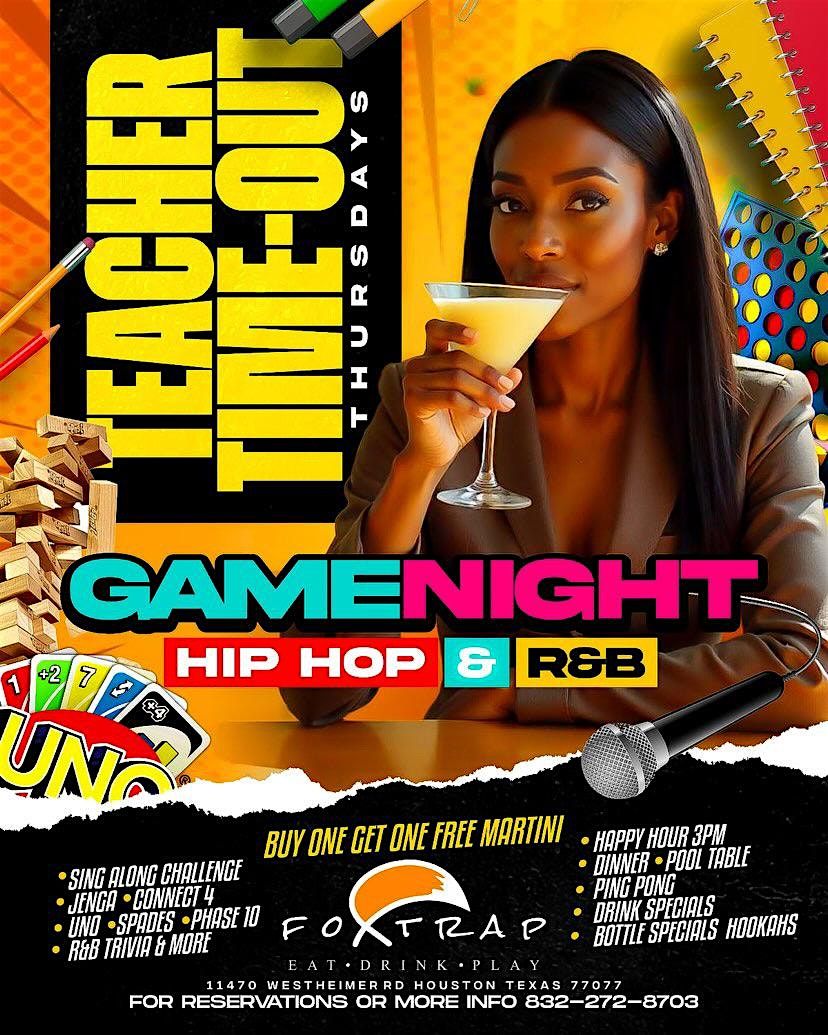 KARAOKE + Teacher Time Out | Free Martinis |Happy Hour |Hookah | Games | Event in Houston | AllEvents