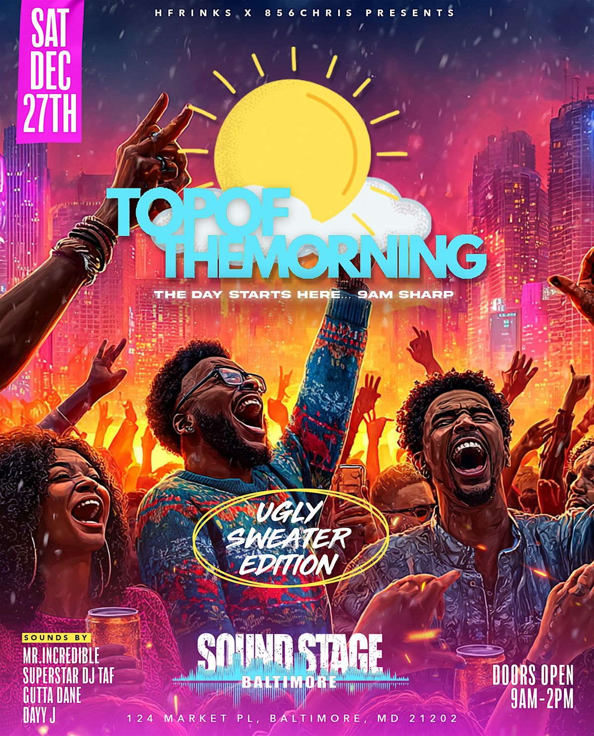 TOP OF THE MORNING PARTY BALTIMORE, 27 December | Event in Baltimore | AllEvents