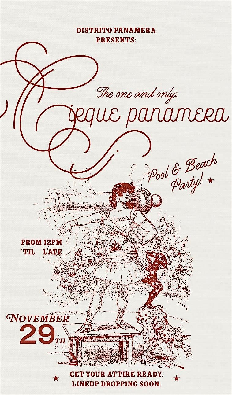 Cirque Panamera – Pool & Beach Party!, 29 November | Event in TULUM | AllEvents
