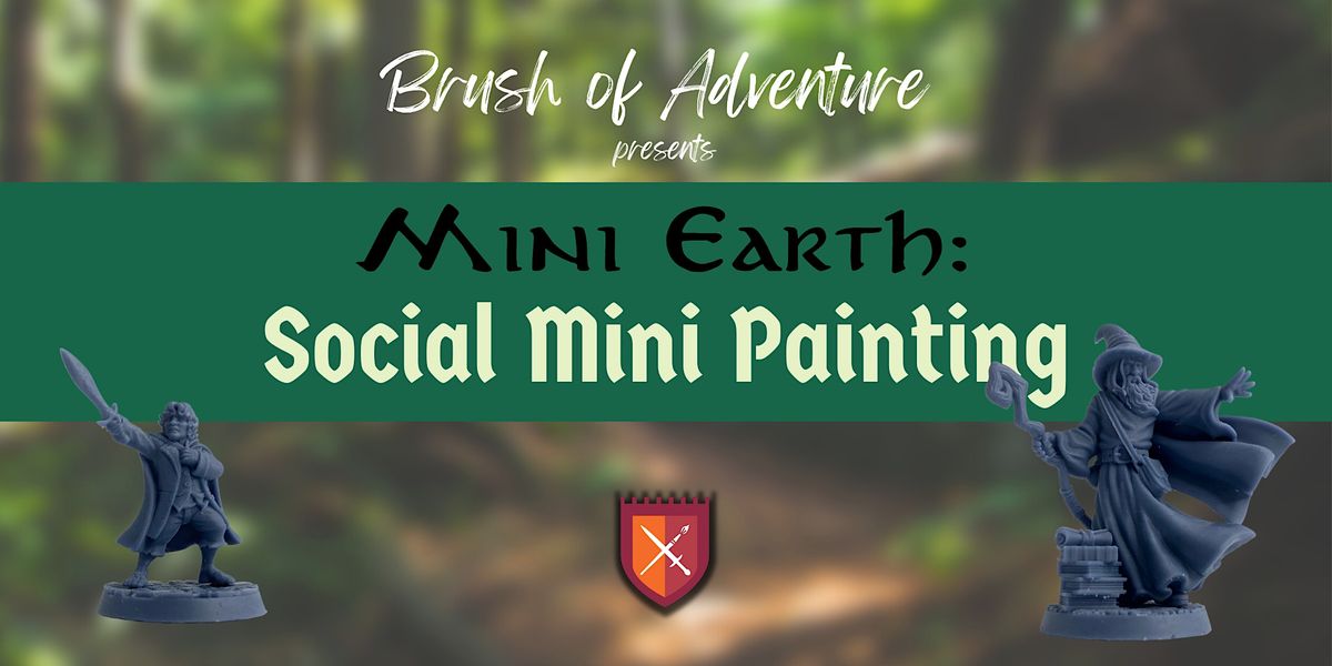 Mini Earth Social Mini Painting, Tabletop Games, Burwood, February 18