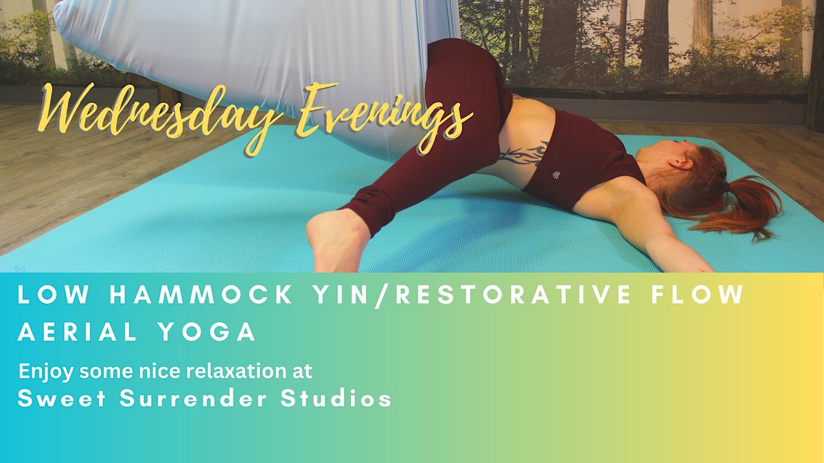 Low Hammock Yin/Restorative Flow Aerial Yoga | Event in Edmonton | AllEvents