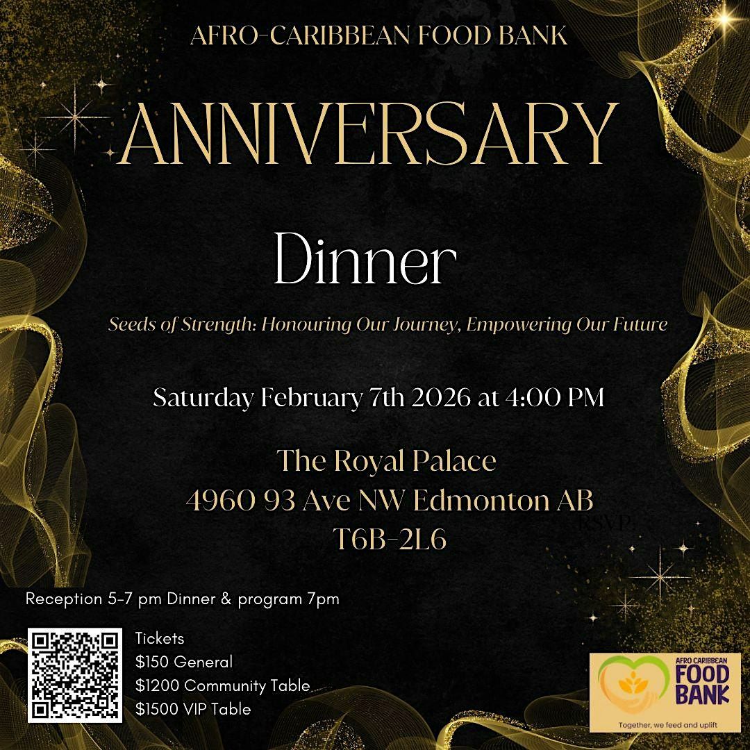 Afro-Caribbean & Indigenous Food Bank Anniversary & Black history Dinner, 7 February | Event in Edmonton