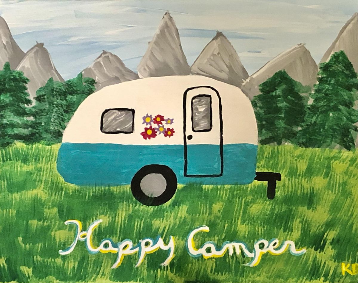 Kid’s Painting at Archive’s Happy Camper, Archives Coffee House, Grand