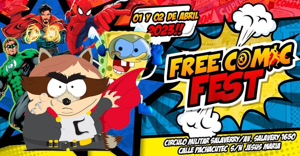 FREE COMIC FEST 2023, 1 April | Event in La Victoria | AllEvents.in