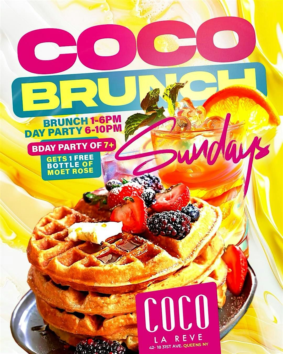 Coco Brunch & Day party Sundays in Astoria | Event in Queens | AllEvents