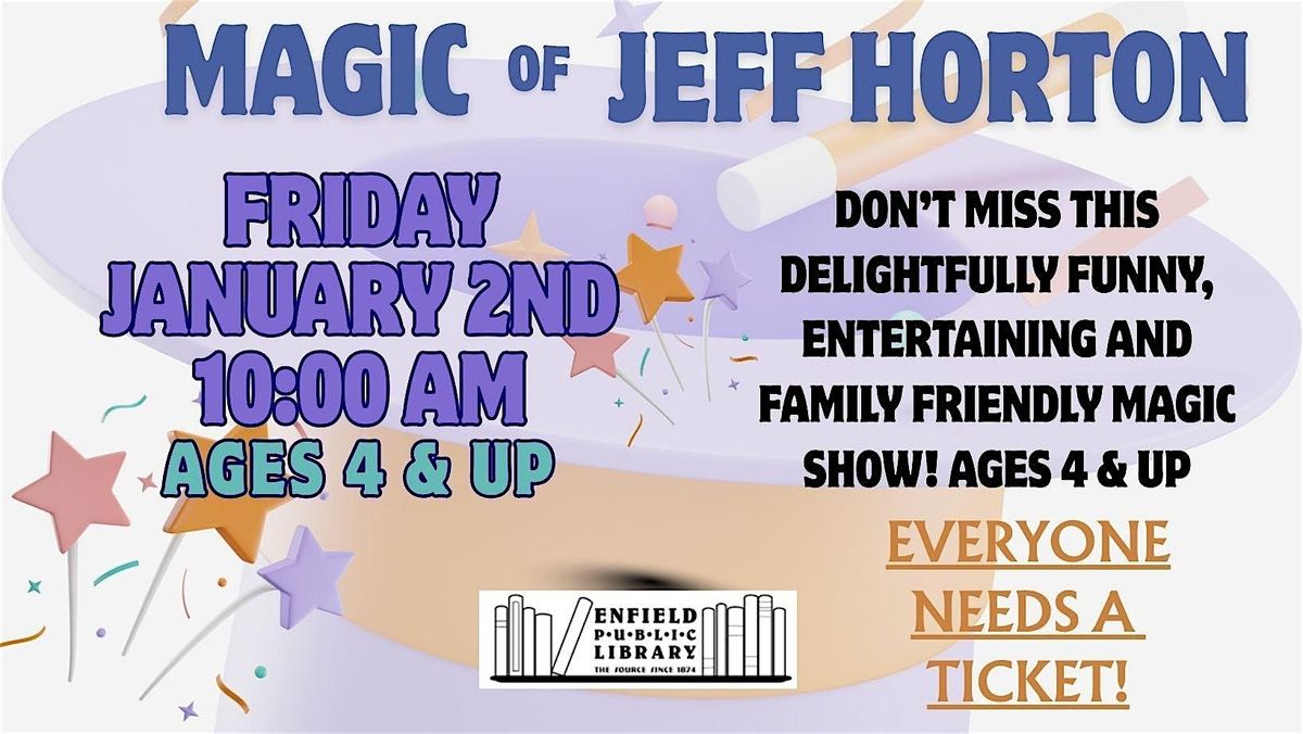 Magic of  Jeff Horton, 2 January | Event in Enfield | AllEvents