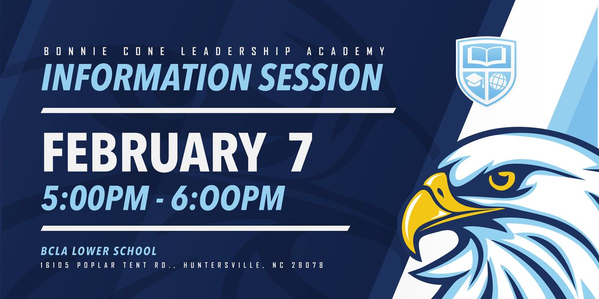 BCLA Lower School Information Session 2/7, 16105 Poplar Tent Rd