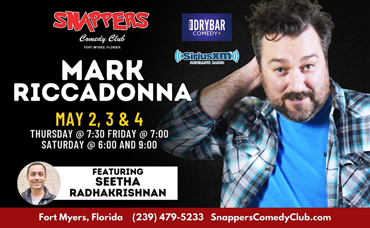 Mark Riccadonna Comedy Show, Snappers Comedy Club, Fort Myers, 2 May to ...