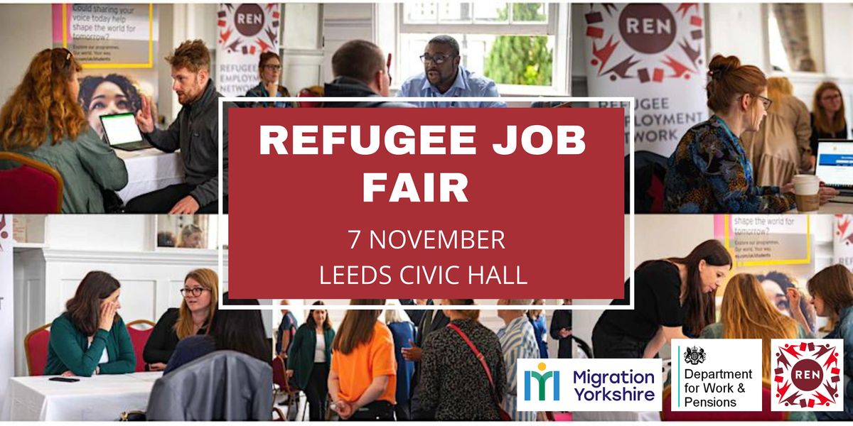 Registration of Interest Refugee Job Fair Leeds, Civic Hall Leeds
